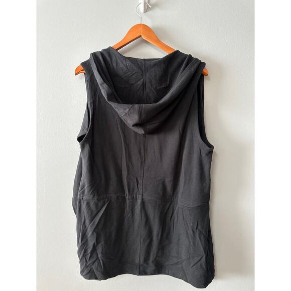 Womens Size L Black Fabletics Hannah Waterfall Vest - Picture 3 of 5